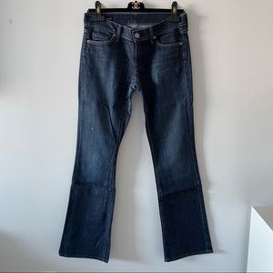 Citizens of Humanity Kelly 001 stretch low rise bootcut jeans size 27 dark wash